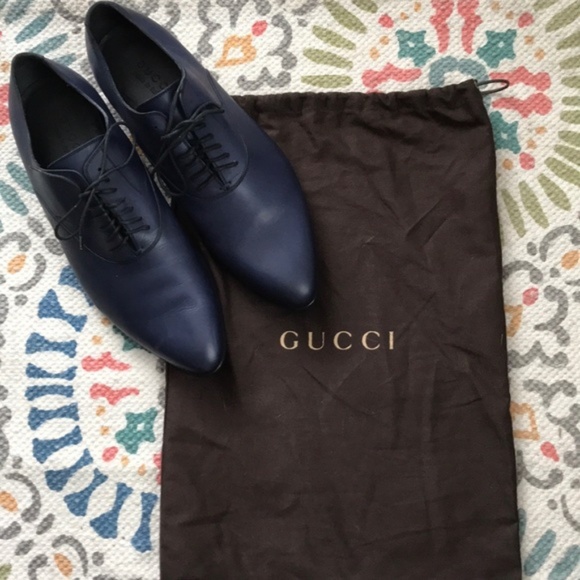 Gucci Other - Gucci Blue Leather Men’s Shoes